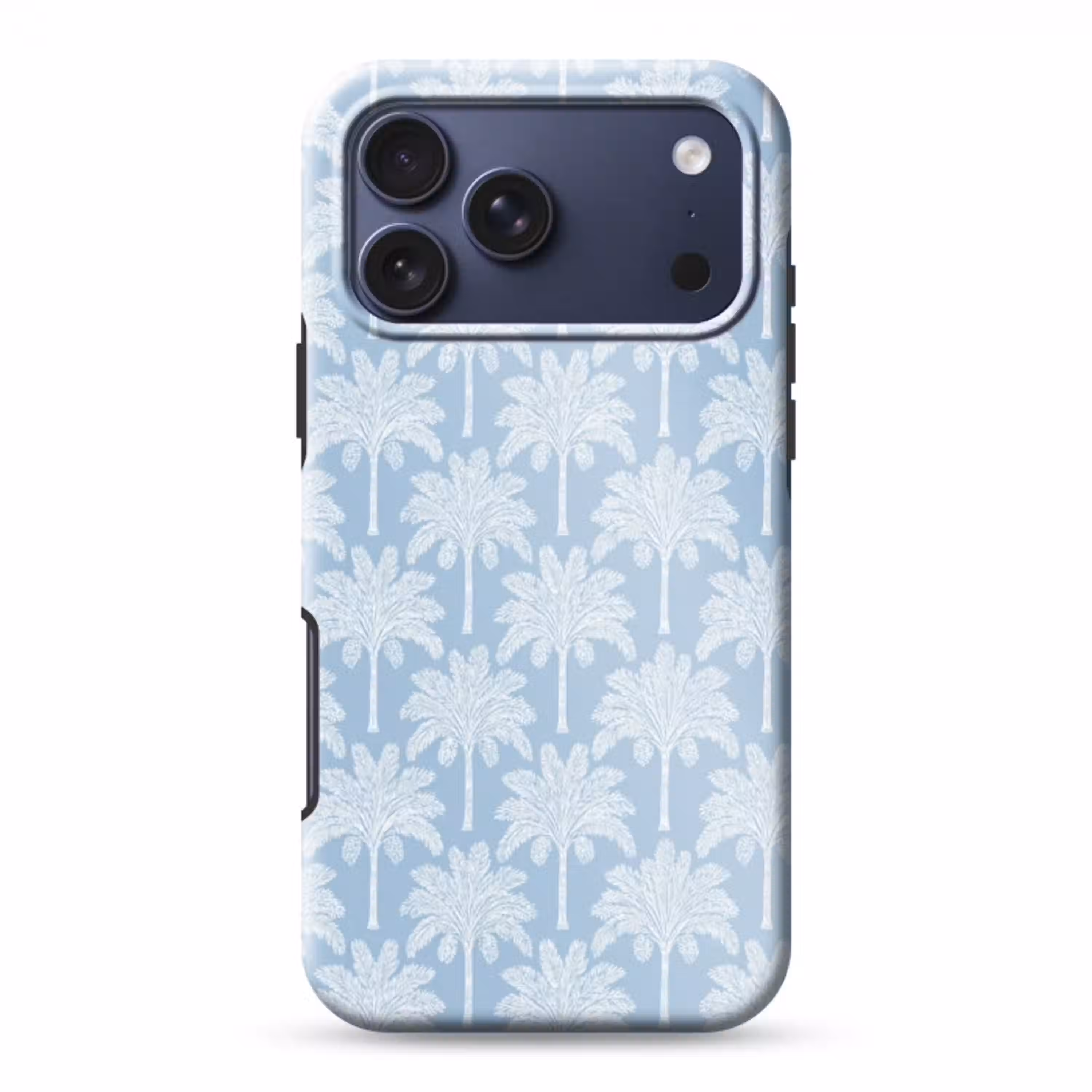 Palmboom - Modern - Blauw Toughcase MagSafe Apple iPhone 17 Pro Max klein 1019 -3d