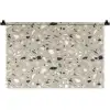Terrazzo - Patroon - Groen Wandkleed katoen klein 269 -zz3d
