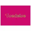 Toedeloe - Groen - Roze poster papier klein -3d