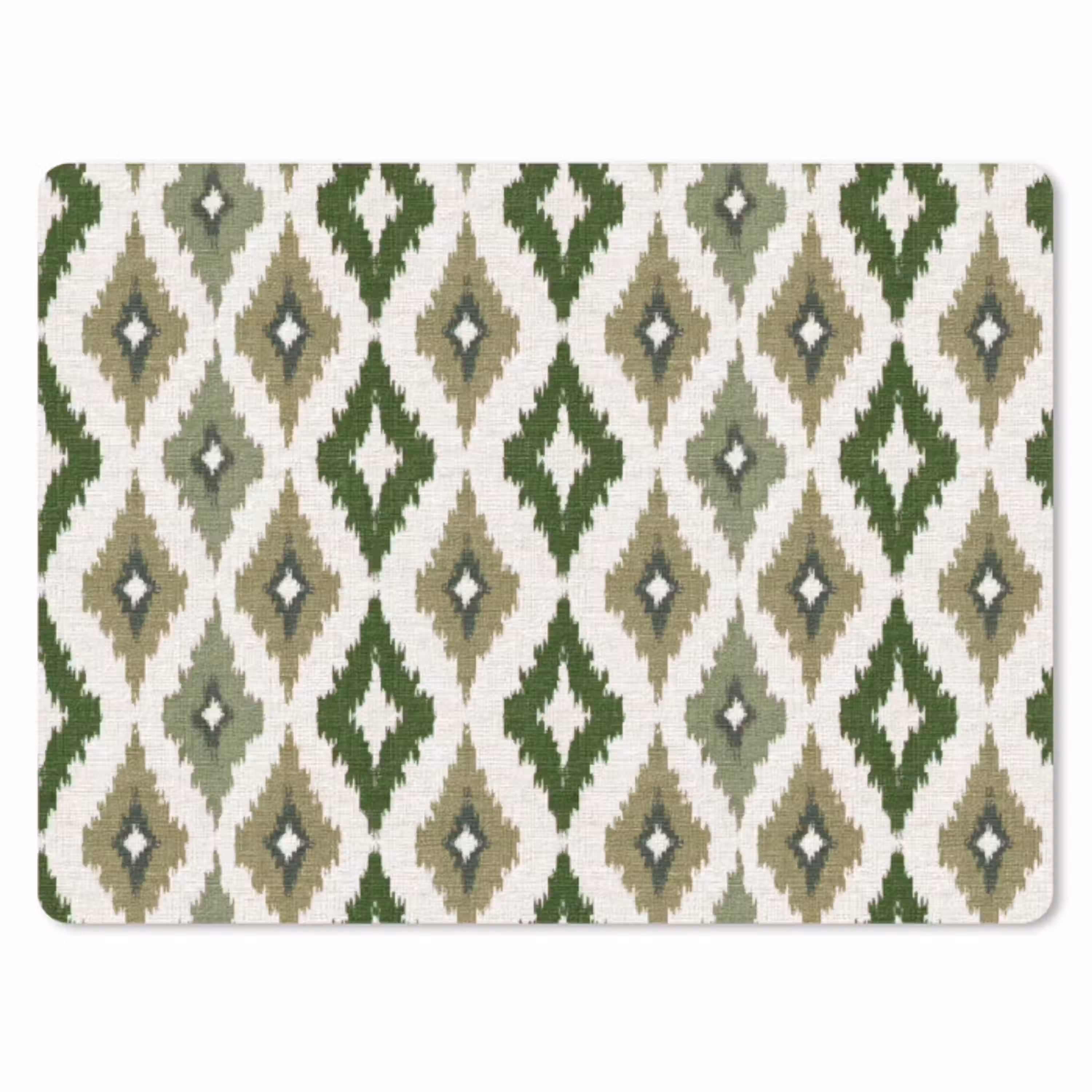 Geografisch - Ruitmotief - Groen muismat rubber klein 262 -3d