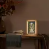 Doorkijk - Bloemen - Poort - Stenen Light Box met kabel (Wandlamp) klein -sfeer4