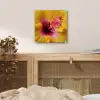 Geel - Hibiscus - Tropisch plexiglas 5mm klein -sfeer4