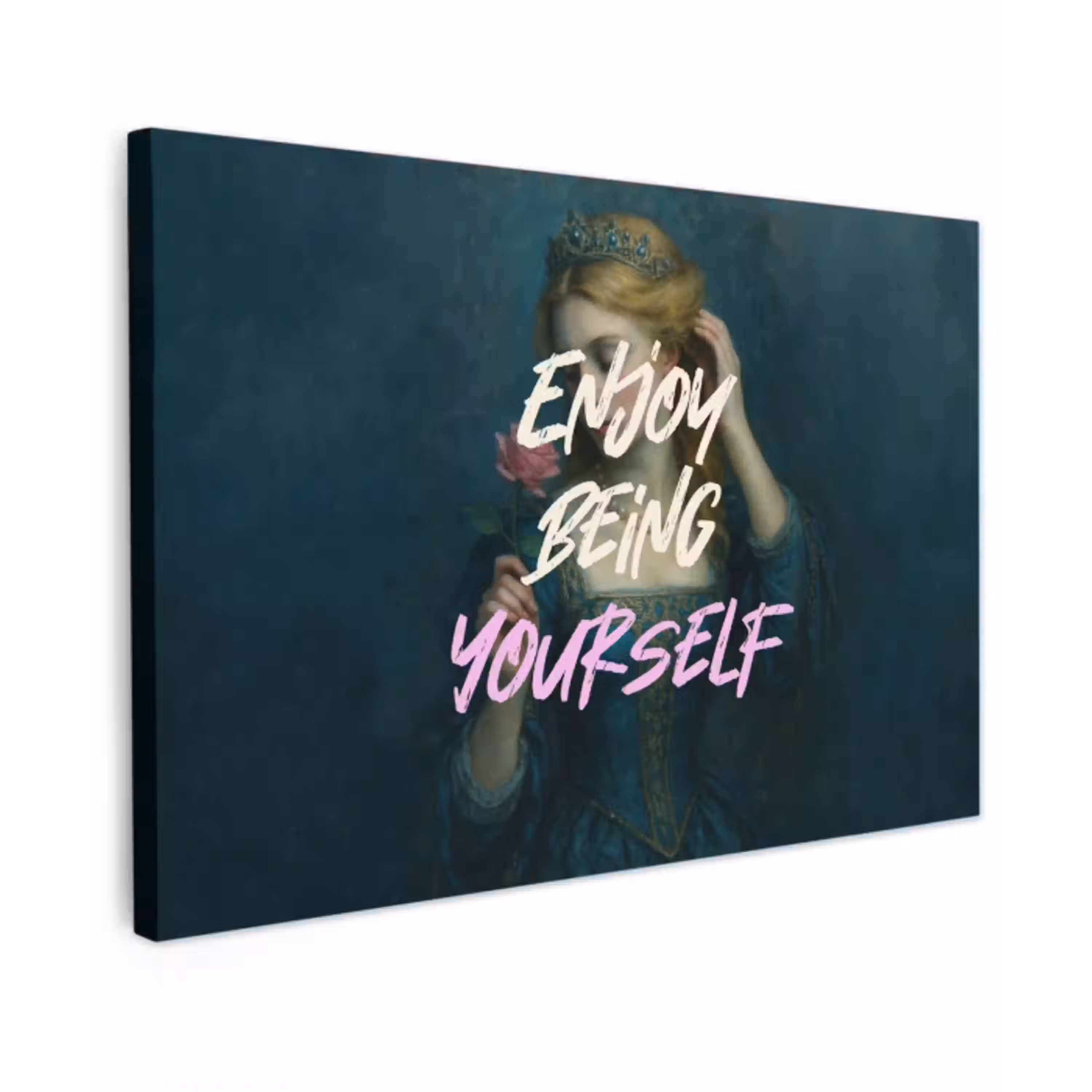Vrouw - Roos - Quote canvas 2cm klein -z3d
