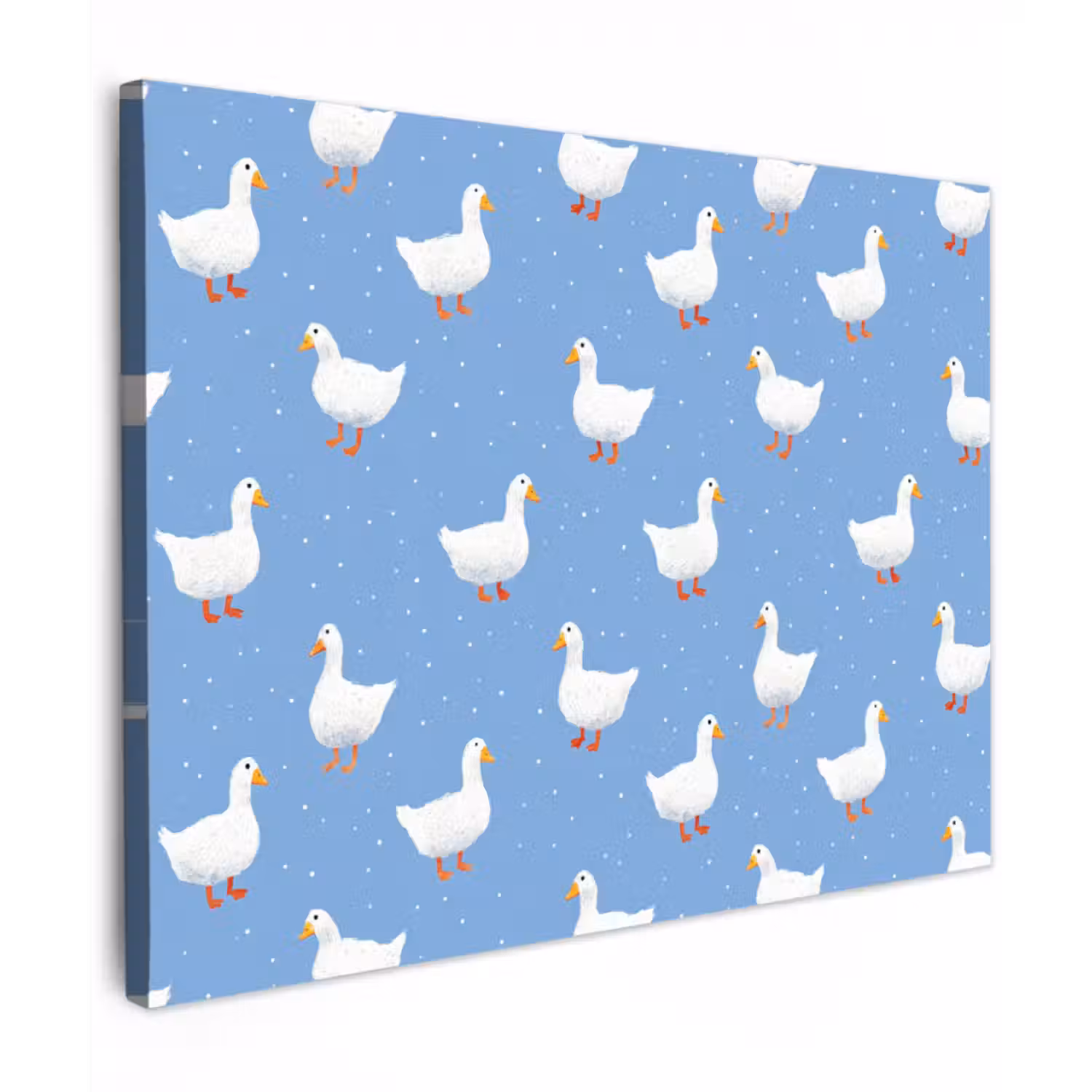 Canvas Print - Geese - Elegant - Blue