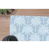 Palmboom - Modern - Blauw muismat rubber klein 262 -closeup