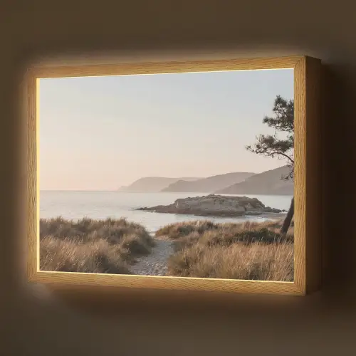 Landschap - Kust - Duinen Light Box met batterij (Wandlamp) middel -z3d_website