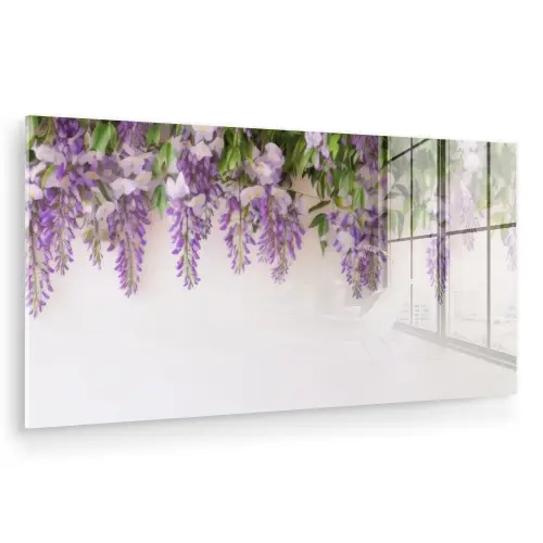 Blauwe regen - Bloemen - Paars plexiglas 5mm klein -zzzproduct_nieuw