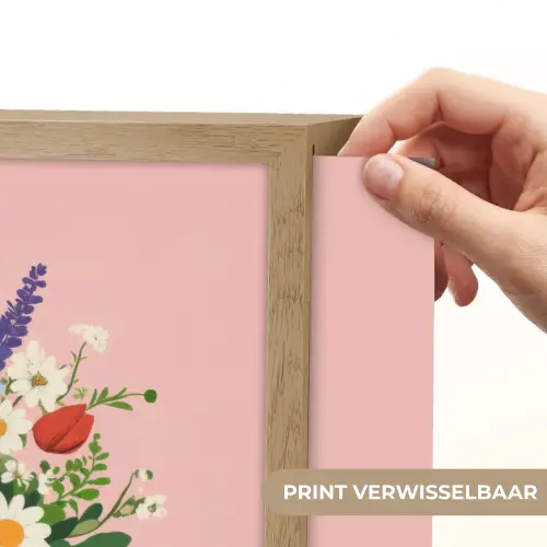Bloemen - Lint - Kaartje Light Box met batterij (Wandlamp) middel -USP_websiteprintNL
