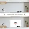 Quotes - Oma jij bent de liefste van de wereld - Spreuken - Oma keuken achterwand spatscherm klein -voor_na_NL