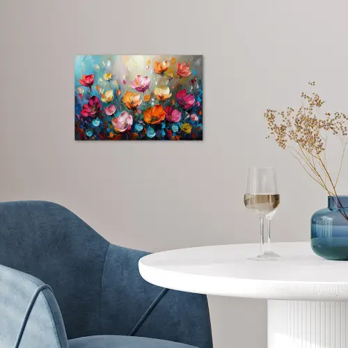 Klaprozen - Bloemen - Kunst - Botanisch poster papier klein -sfeer3