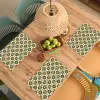 Tegel - Dessin - Groen Placemat vinyl groot 368 -zzsfeer5_Kitchenyeah-website