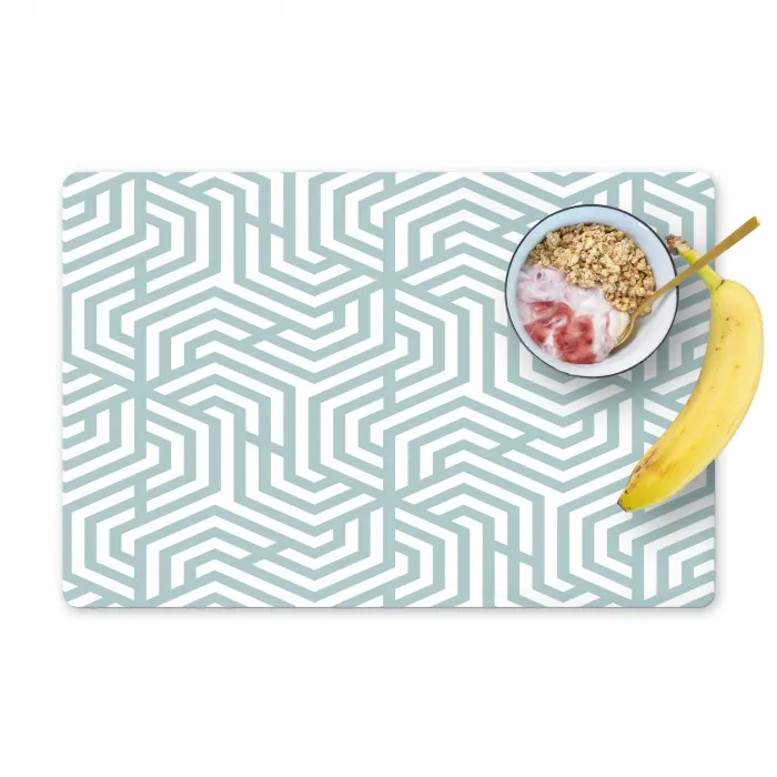 Patronen - Abstract - Driehoek - Geometrie Placemat vinyl groot 368 -zzzproduct_Kitchenyeah-website