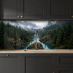 Waterval - Bomen - Bergen keuken achterwand 2 middel -sfeer1