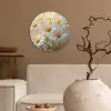 Madeliefjes - Wit - Zonlicht Wandcirkel plexiglas klein -sfeer1