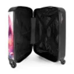 Roze reebokje NBS - Handbagage koffer - Kinderen Unisex middel -binnenkant