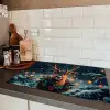 Hert - Kerst - Winter - Sneeuw - Kerstkrans Inductie beschermer vinyl 3mm klein -sfeer3