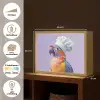 Papegaai - Koksmuts - Paars - Cute Light Box met batterij (Wandlamp) middel -USP_websiteoverzichtNL