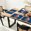 Ijsje - Hoorntje - Steentjes - Blauw Placemat vinyl groot -zzsfeer4_Kitchenyeah-website