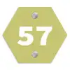 Lichtgroen - Traditioneel Naambord Hexagon klein -3d