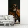 Bril - Leeuw - Bank - Hoed fotobehang vinyl groot -woonkamer
