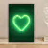 Neon - Groen - Licht canvas 2cm klein -sfeer1