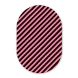 Strepen - Roze - Bruin Wandcirkel Ovaal Forex klein 630 -3d