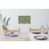 Dinosaurussen - Wolken - Sterren - Oranje Muursticker klein -eettafel