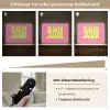 Bonjour - Roze - Fel groen Light Box met batterij (Wandlamp) middel -USP_dimbaarNL