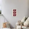 Rood - Vintage - Decoratie - Japandi Tuinposter op houten frame 2 cm dik klein -sfeer1