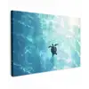 Schildpad - Zee - Blauw - Schittering canvas 2cm klein -z3d