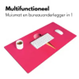 Schepijs - Roze - Hoorntje Muismat XXL klein -sfeer4