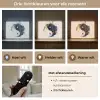 Yin Yang - Abstract - Zwart - Wit - Goud Light Box met batterij (Wandlamp) middel -USP_lichtkleurNL