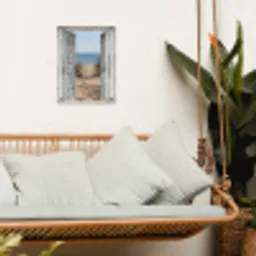 Deur naar de zee tuinposter los doek klein -sfeer7