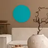 Blauw - Effen kleur Wandcirkel kunststof plaat 5mm dik klein 188 -sfeer1