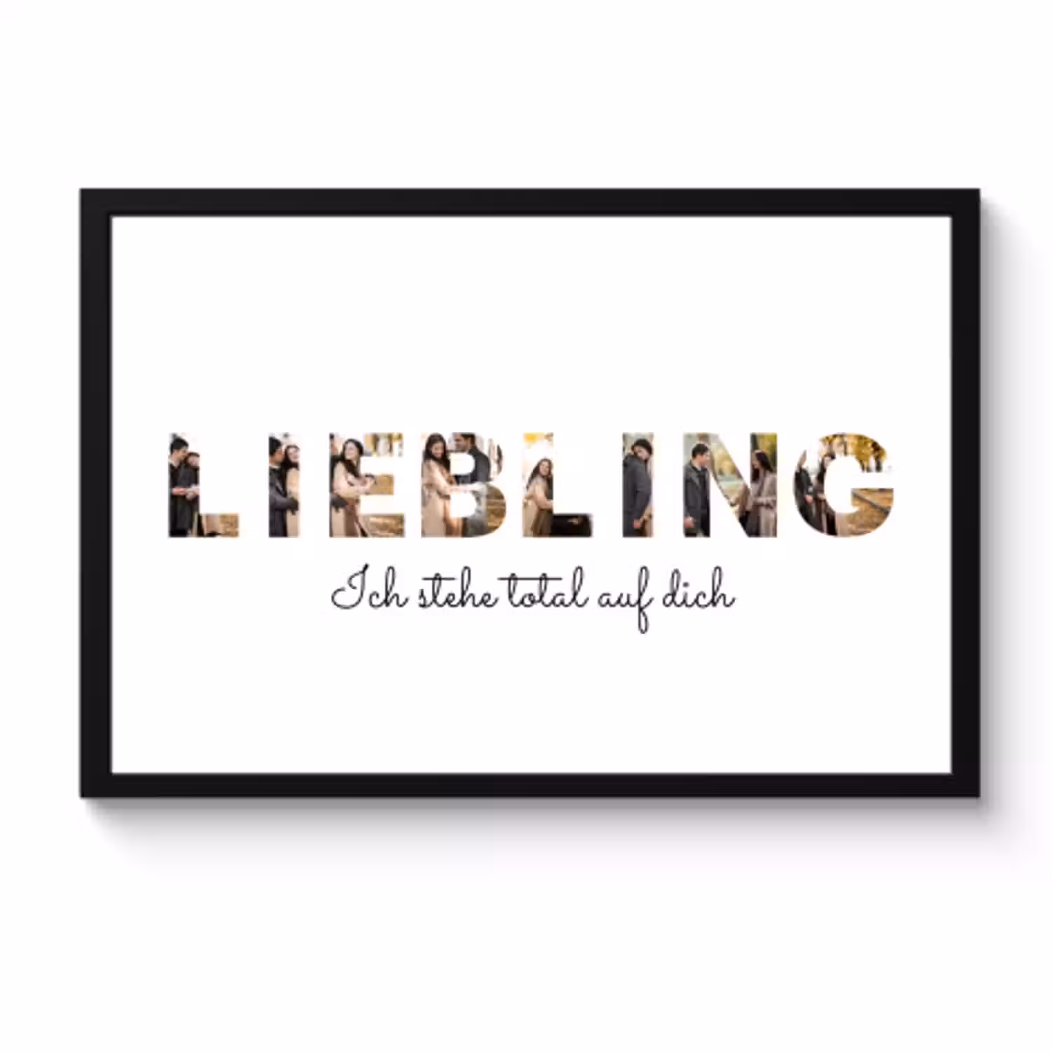 Poster mit Rahmen - Liebling