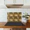Palm - Waaier - Goud keuken achterwand spatscherm klein 900 -sfeer2
