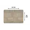 Hardstenen - Zandsteen - Geel Placemat vinyl groot 368 -specs