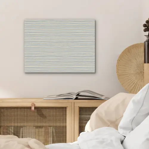 Blauw - Strepen - Beige PET vilt klein 837 -sfeer3