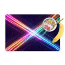 Kruisen - Lasterstralen - Neon Placemat vinyl groot -zzzproduct_Kitchenyeah-website