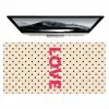 Love - Stippen - Roze Muismat XXL klein -zzz3d