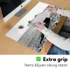 Vrouwen - Zonnehoed - Strand - Zwart - Wit Muismat XXL klein -sfeer3