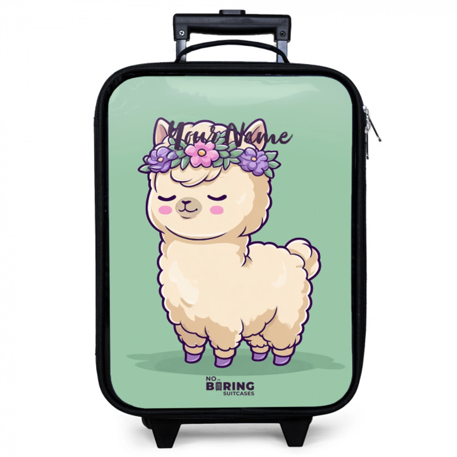 Kawai - Alpaca - Groen Kinderkoffer - Zwart klein -zzz_website3d