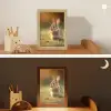 Konijntje - Bruin - Gras Light Box met kabel klein -sfeer3_kind