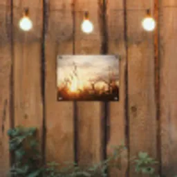 Gouden Graanveld bij Zonsopgang tuinposter los doek klein -sfeer1
