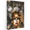 Vrouwen - Bloemen - Goud canvas 2cm klein -z3d