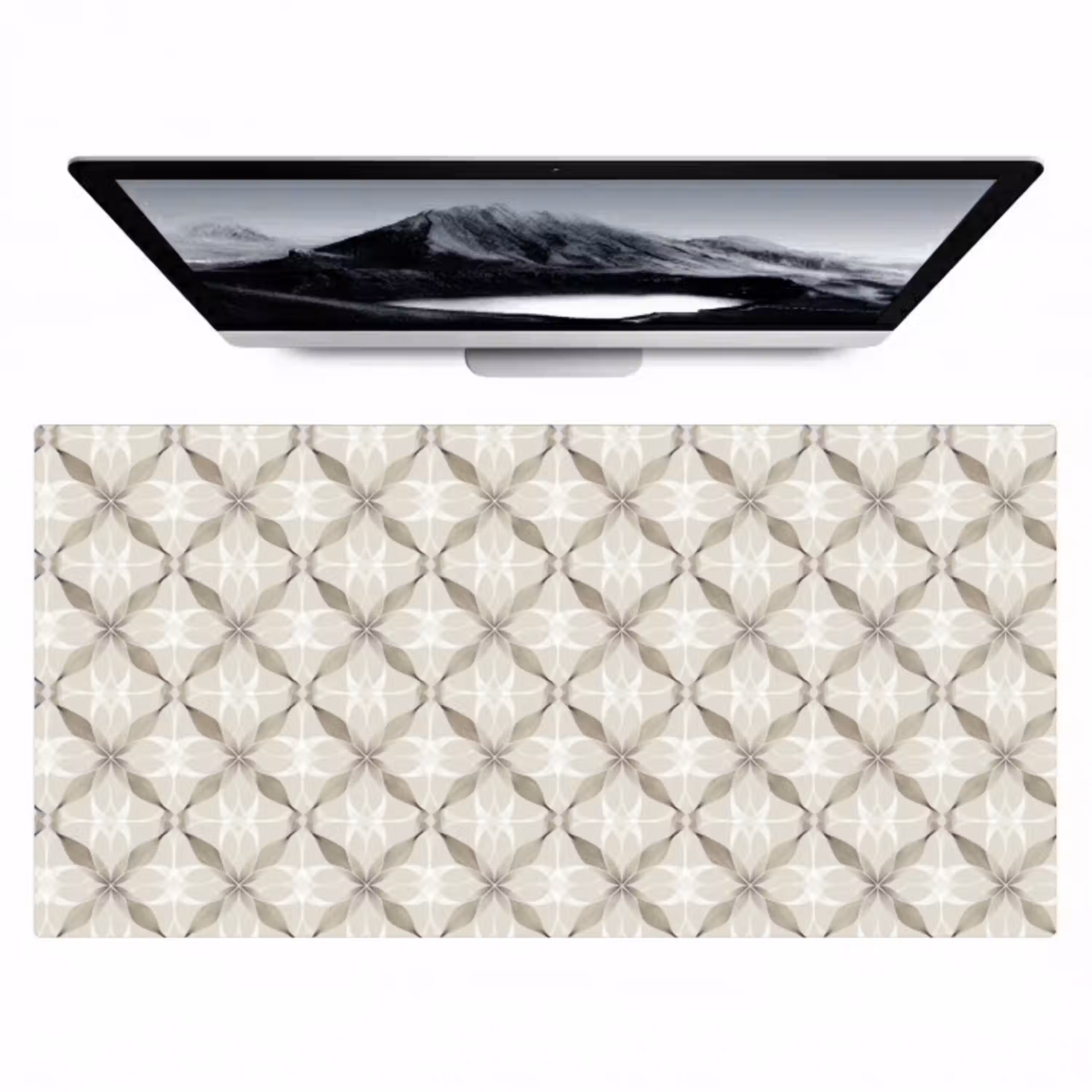 Grafisch - Patroon - Grijs Muismat XXL klein 681 -zzz3d