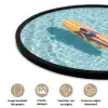 Surfboard - Water - Badpak - Oranje Fotolijst rond zonder passe partout klein -closeup_NL