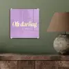Oh darling - Hart - Paars plexiglas 5mm klein -sfeer3