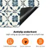 Grafisch - Tegel - Blauw Inductie beschermer vinyl 3mm klein 276 -zzzzzzz-td-onderkant