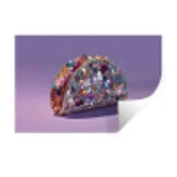 Edelstenen - Glitters - Paars - Kleurrijk Muursticker klein -3d